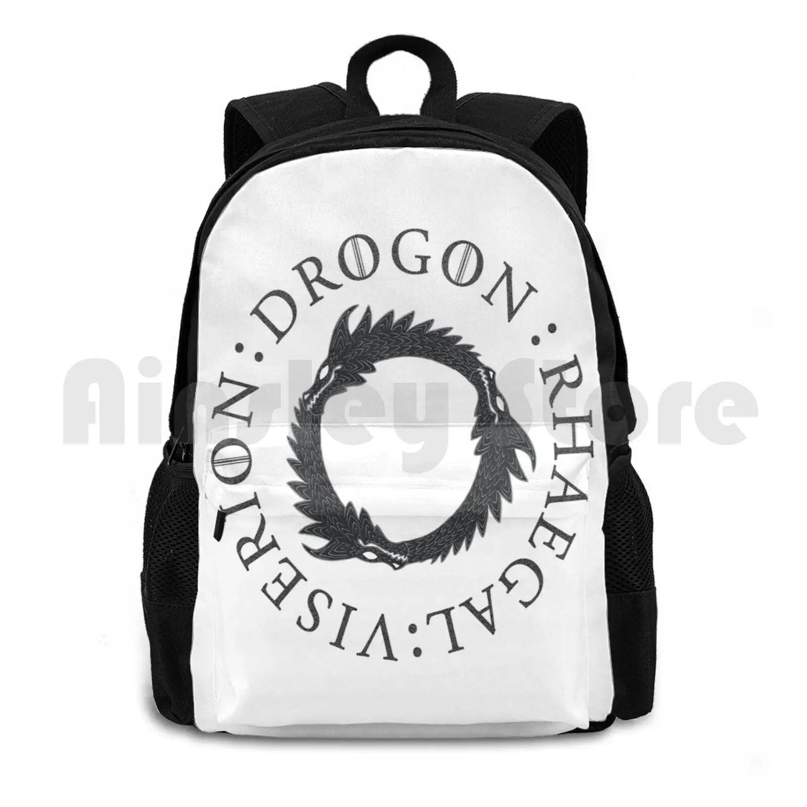 Three Outdoor Hiking Backpack Riding Climbing Sports Bag Got Drogon Mother Of Daenarys Winter Messandei Funny Humor Quote