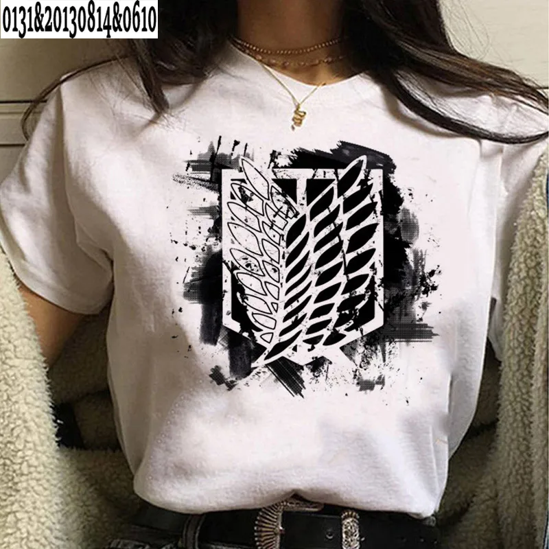 2021 Hot Japanese Anime T Shirt Woman Attack on Titan The Final Season T-shirt Kawaii Cartoon Titans Attack Graphic Tees Male