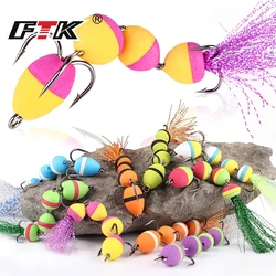 FTK Mandula Vissen Lokken Zacht Lokken Schuim Aas Swimbait 5.7g Multi Jointed Kunstaas Met Dreg Bass Pike Wobblers