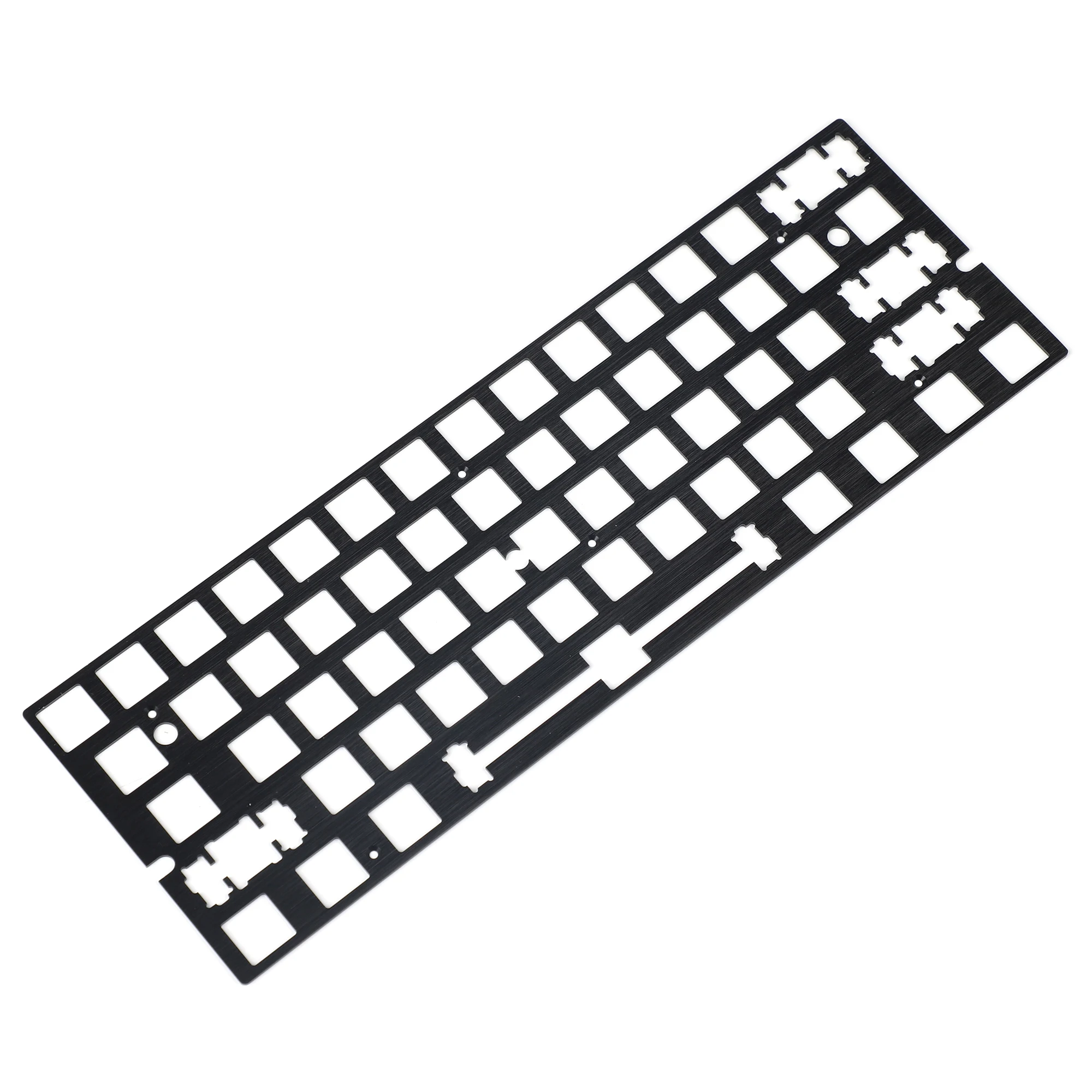 Aluminum Brush Finish Steel Brass ANSI Anodized Positioning Board Plate Plate-mounted Stabilizers For GH60 PCB GK61 Hot Swap PCB