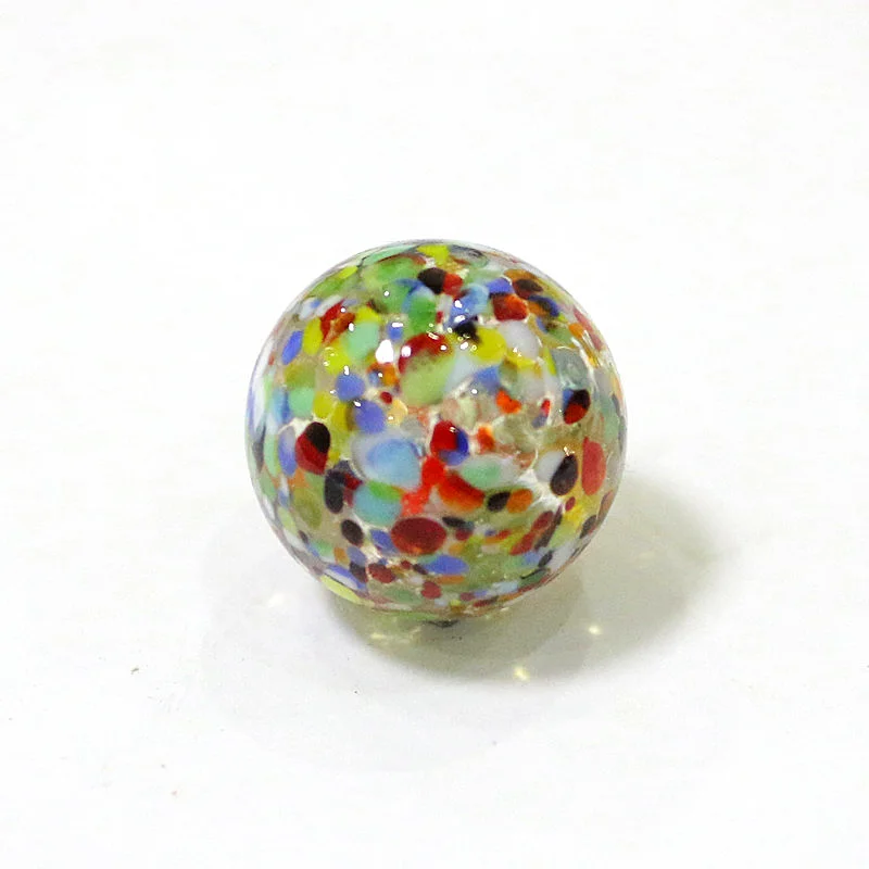 25MM Custom Colorful Handmade Murano Glass Marbles Balls Ornaments Home Vase Bonsai Decor Accessories Game Pinball Toys For Kids