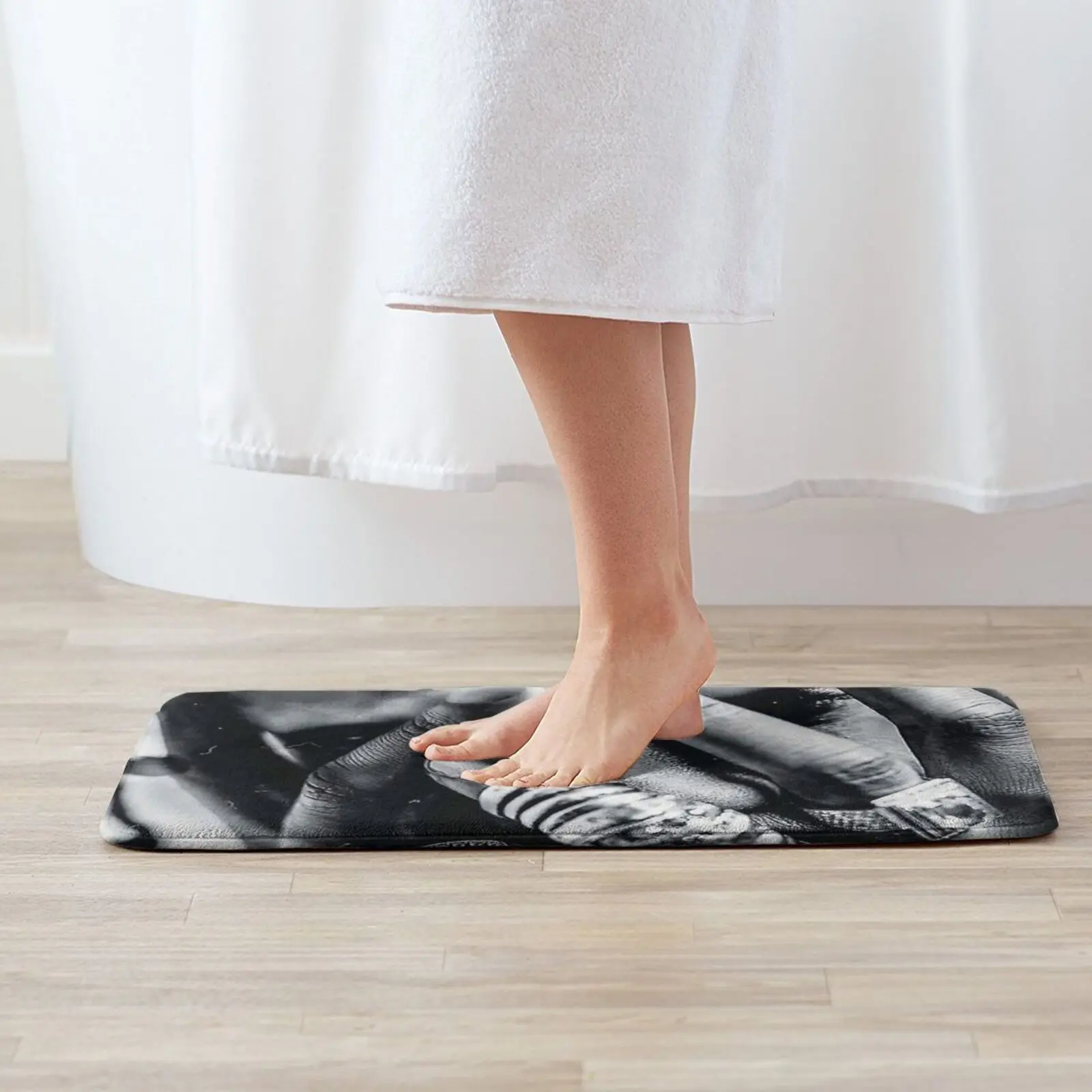 Soft Cushion Home Carpet Door Mat Car Rug Rocky Black Long Minimal Testing Love Live Trending 2020