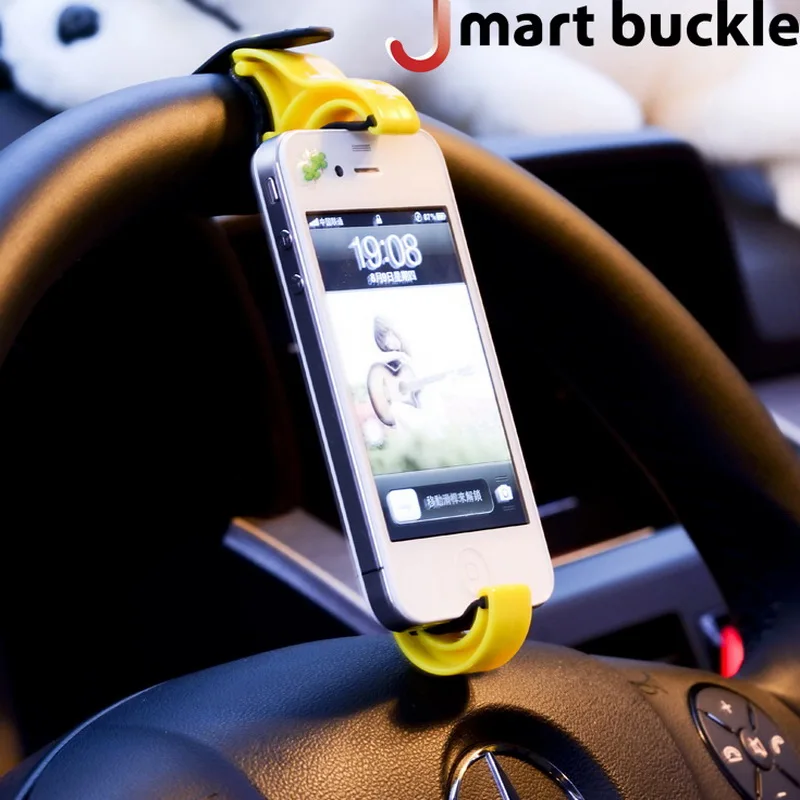 

Universal iPhone/Smartphone Holder Steering Wheel Holder Storage