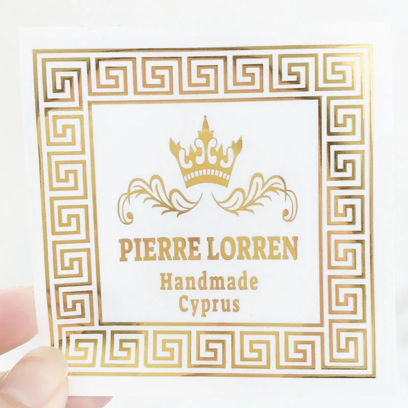 Foil Address Labels, Return Address Stickers, Monogram Address Labels, Transparent Foil Stickers, Invitation Return Labels, Gold