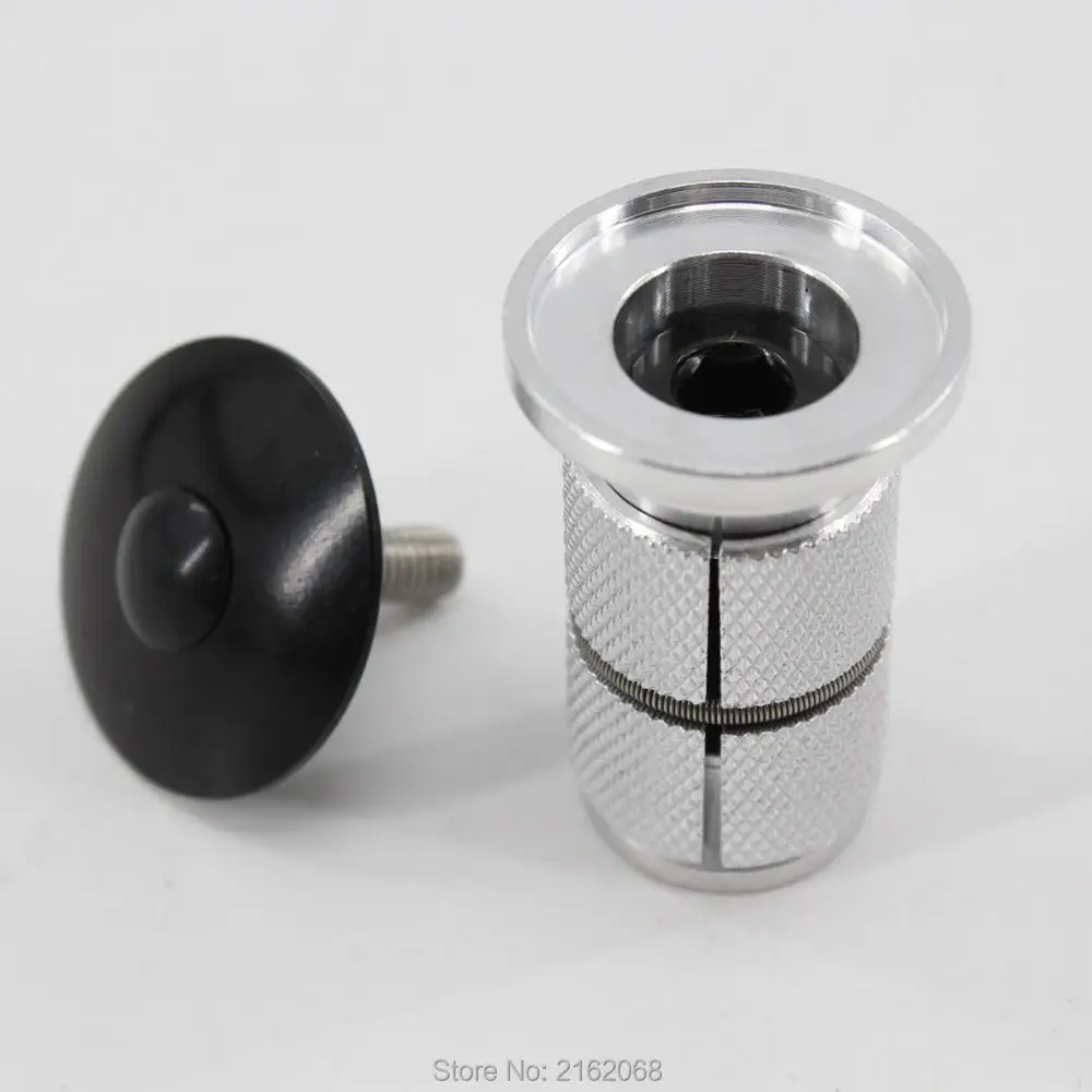 New bike headsets locking device Aluminum alloy swell expand dilate nut bicycle top cap with plastic waterproof plug new
