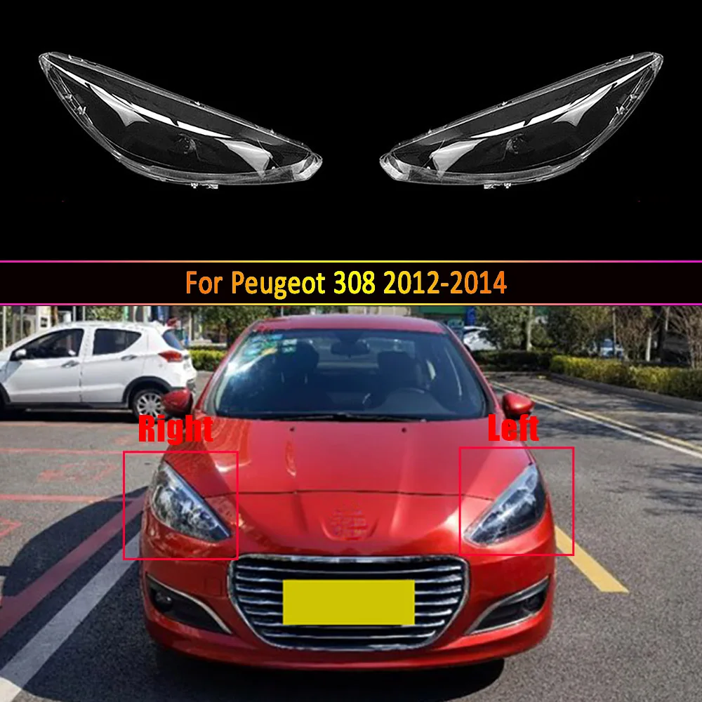 

Car Headlamp Lens For Peugeot 308 2012 2013 2014 Car Headlight Headlamp Lens Auto Shell Cover