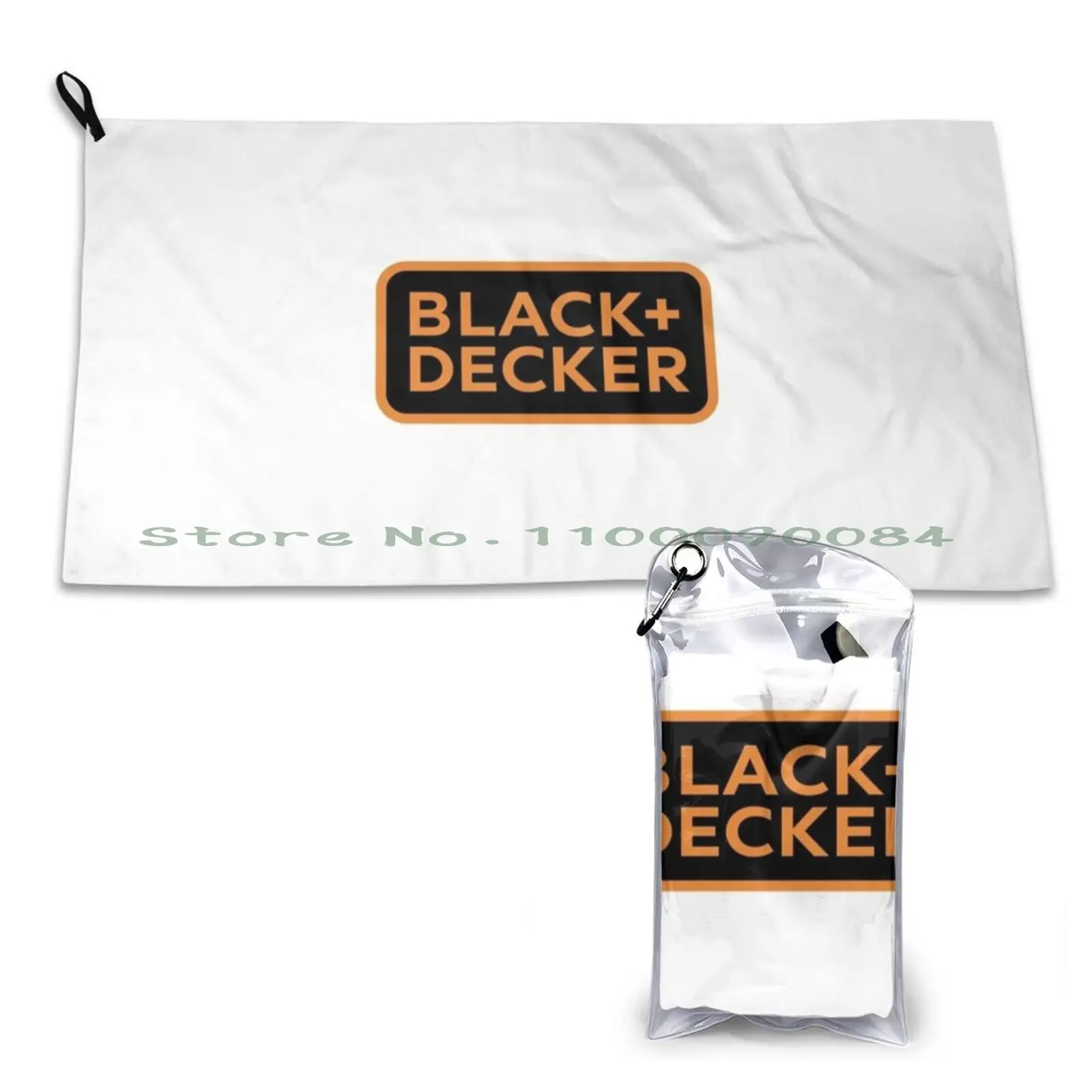 Power Tools-Decker Black Logo Quick Dry Towel Gym Sports Bath Portable 2020 Reiwa 2 The Great Wave The Wave Ukiyoe Hokusai