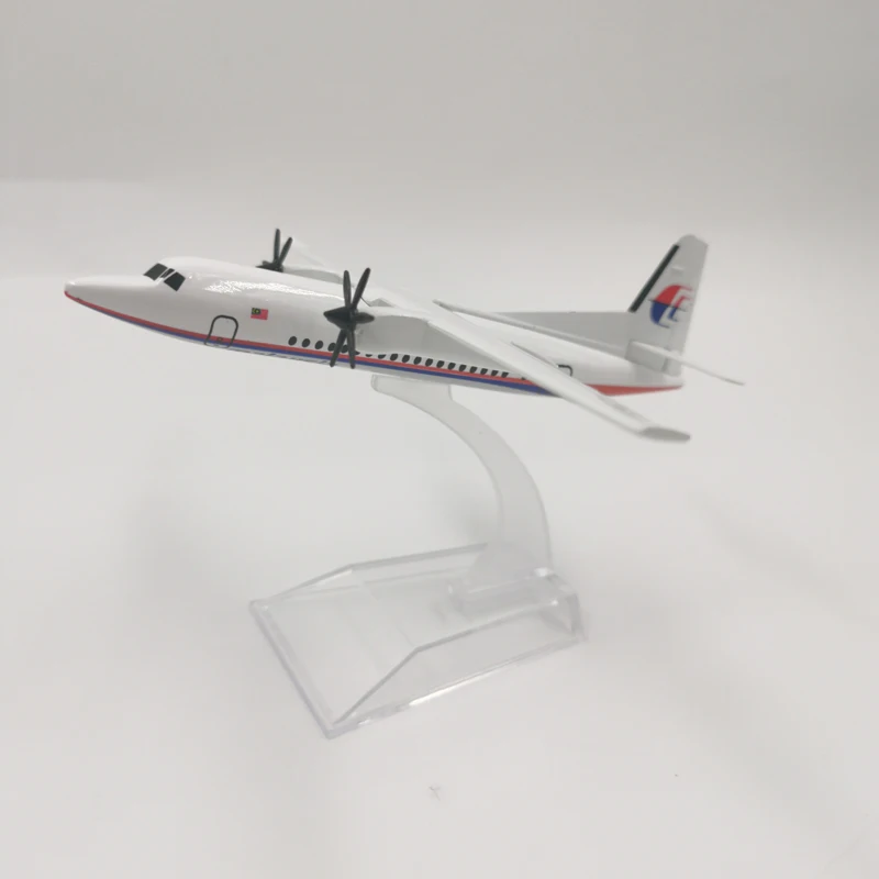 JASON TUTU Plane Model Airplane FK-50 16cm ATR-600 Aircraft Model Diecast Metal Airplanes 1:400 scale Planes