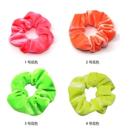 Women's  Neon Scrunchies Elastic Velvet hair Scrunchies lovely Hair ties Hair Accessories Rubber Ponytail Holder