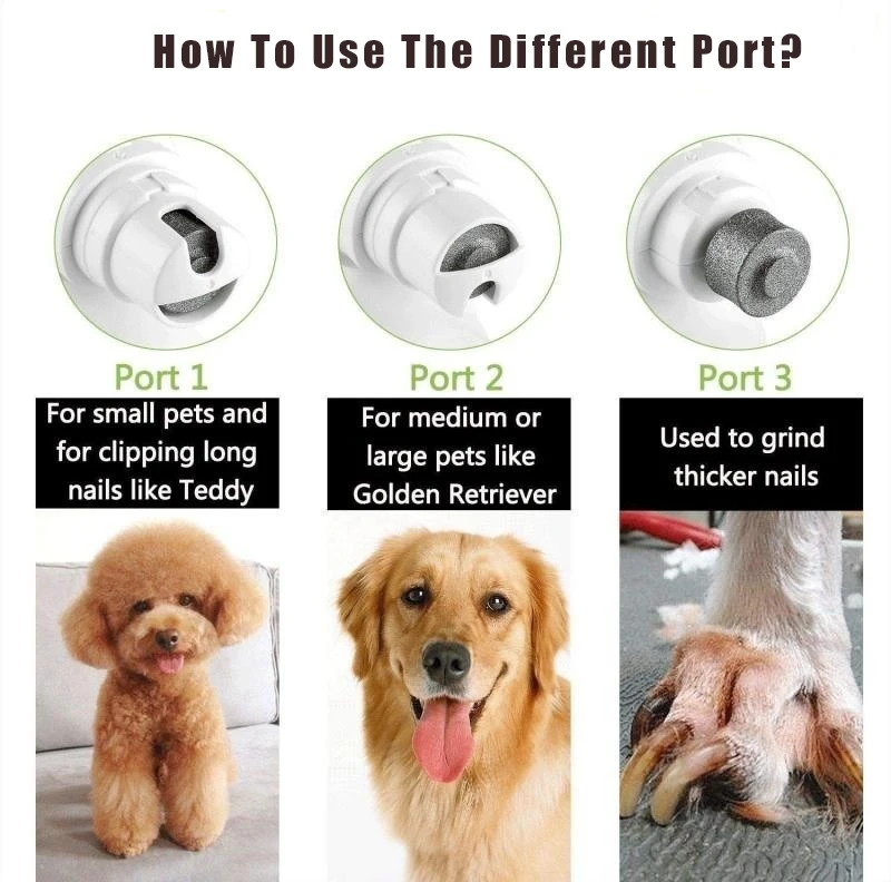 Electric Pet Nail Grinder Pet Nail Claw Cutter Dog Grooming Trimmer Cat Pet Claw Nail Clipper Supplies