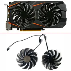 Ventilador de 2 piezas 87mm T129215SU PLD09210S12HH RX580 GPU para Gigabyte GeForce GTX1060 1070 GTX 1050ti GTX 960 RX570 RX470, tarjeta gráfica