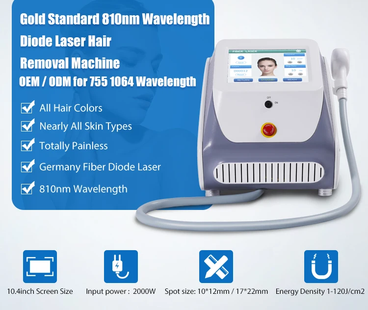 Professional 3 Wavelength Diode Laser, Germany Bars, 755, 808, 1064, 808, Diode, Hair Removal, 755nm, Alexandrite