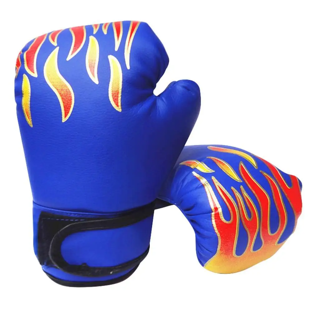 Flame Print Adult Boxing Muay Thai Training Sandbag Fight Combat Hand Gloves