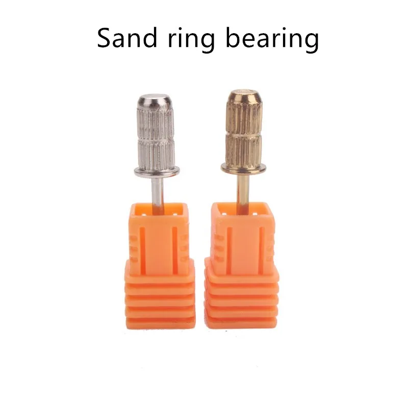 2Pcs Nail Polis Ring Shaft Drill Bit Sanding Band Cap Mandrel Grip Nail Remover Sanding Caps Cutter Tool Electric Mandrel Grip