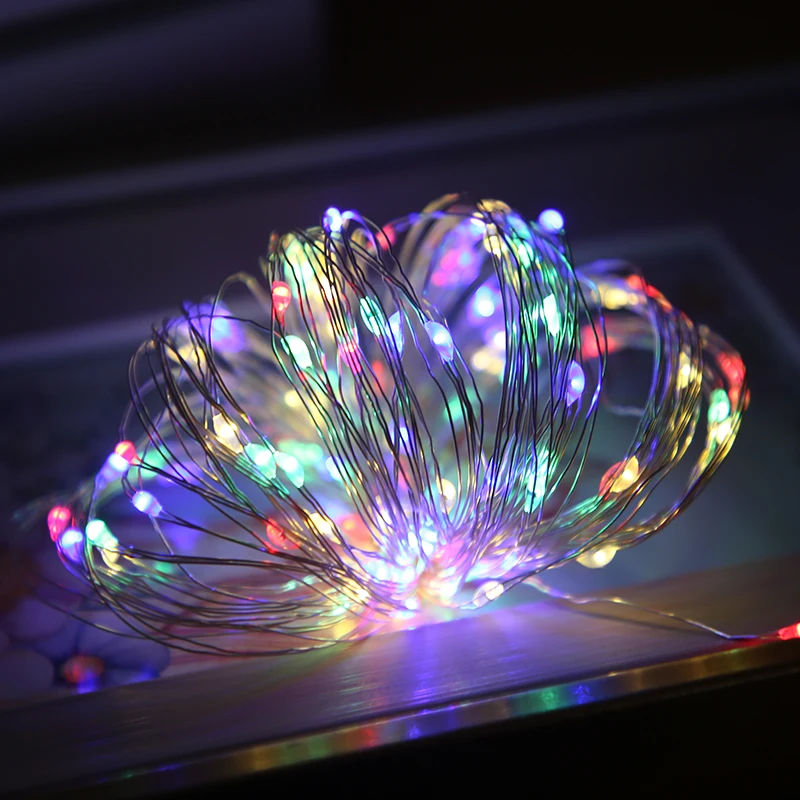 1/2/3M LED String Lights Copper Wire Fairy Light USB Powered Garland Navidad Holiday Bedroom Home Wedding Christmas Decor 2022