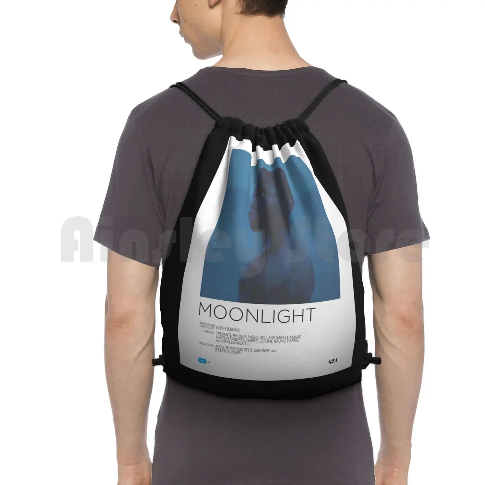 

Moonlight Movie Poster Backpack Drawstring Bags Gym Bag Waterproof Movies Movie Movie Film Films Film Cinephile Film