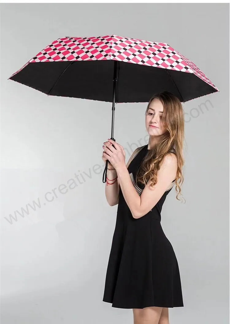 100% fully auto open auto close rechargeable electric three fold windproof alloy light anti-uv umbrella Germany quality parasol