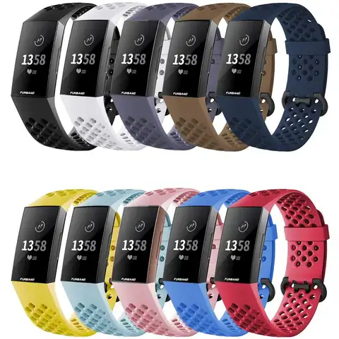 Strap für Fitbit Gebühr 3 SE band Ersatz armband smart Uhr Sport Atmungsaktiv Silikon Armband Fitbit Gebühr 4 band