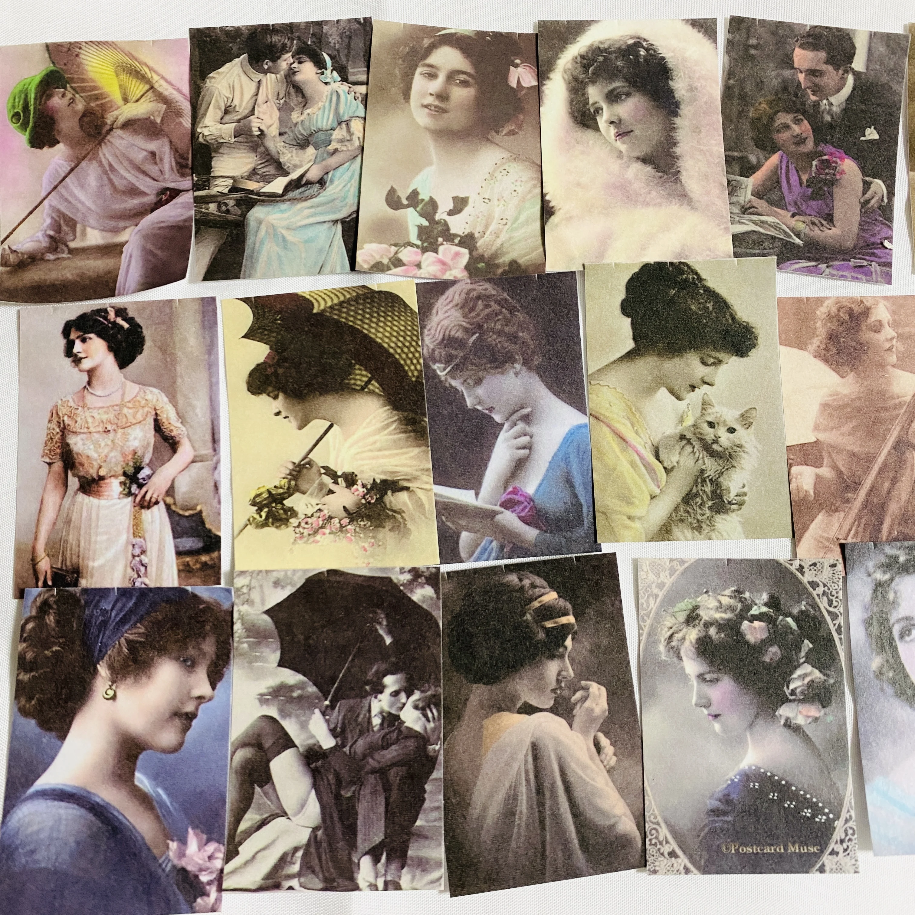 50 sztuk Vintage Beauty stare zdjęcie naklejki DIY Scrapbooking baza kolaż telefon zdjęcie z pamiętnika fotoalbum rekwizyty prezent dekoracji