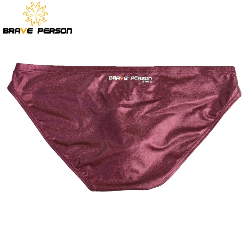 BRAVE PERSON-Calzoncillos sexys convexos en U para hombre, ropa interior, bragas de tela brillante, Bikini, gran oferta, 3 unidades por lote