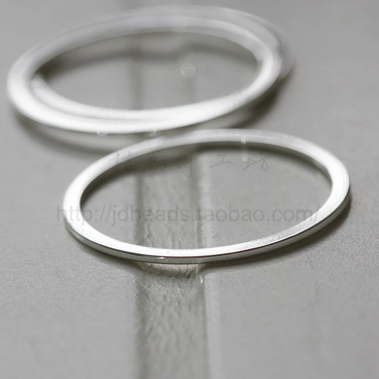 Solid Brass Flat CLOSED Ring - Link - Loop 32x2mm (3605C)