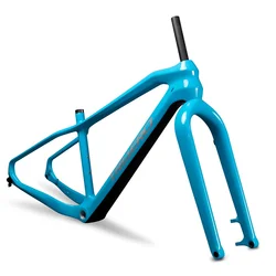 ICAN 26er carbon fat bike frame 197mm rear space fat bike carbon frame UD matt with 17/19 inches SN02