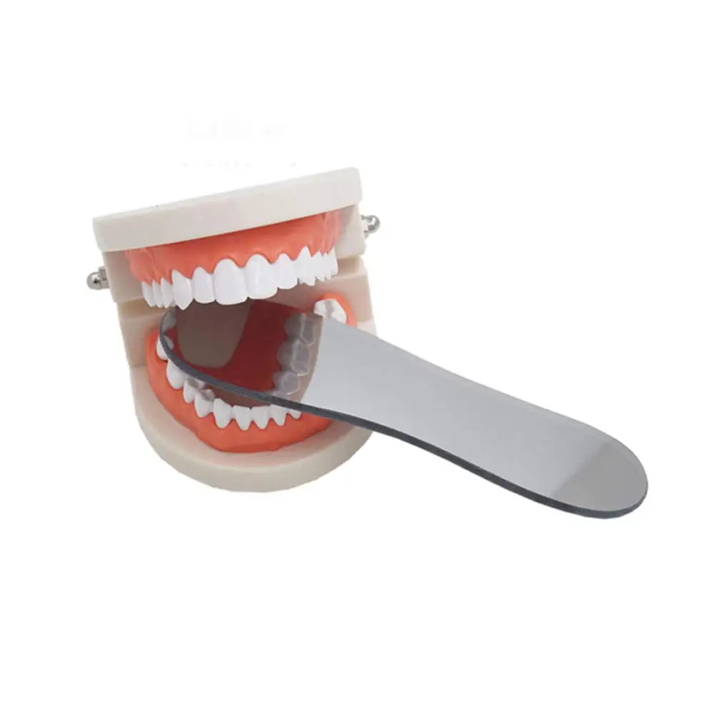 1 buah cermin kaca fotografi Intraoral reflektor 2 sisi kasual Rhodium Occlusal gigi