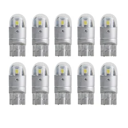 10Pcs T10 W5W 5w5 LED Bulb 3030 SMD t10 168 Car Accessories Clearance Light Reading lamp Auto 12V Amber RED white Motor