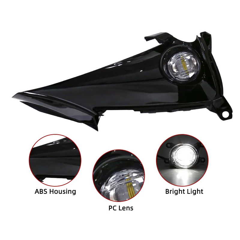 Led DRL Daytime Running Lamp Fog Light for Toyota Corolla Hatchback 2019 2020 2021 4 Doors Wires Switch Relay Waterproof - view 4