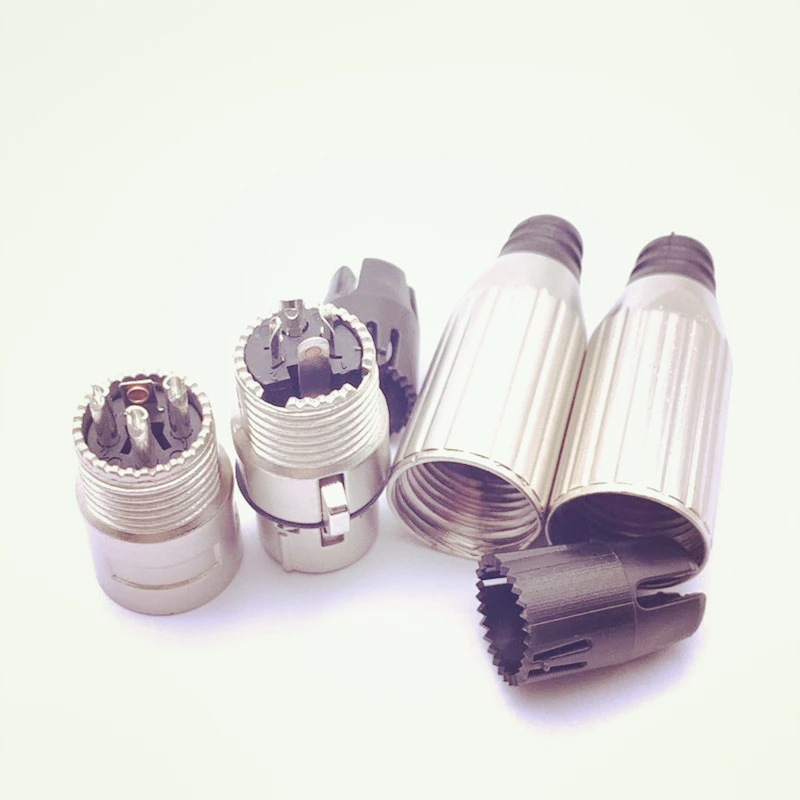 1 زوج سماعات عالية الجودة 3Pin معدن XLR محول أنثى/ذكر 3-كول التوصيل ميكروفون موصل MIC قابس مهايئ