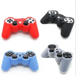 소니 플레이 스테이션 Dualshock 2/3 PS2 PS3 컨트롤러 보호 스킨 쉘용 실리콘 고무 게임 패드 조이패드 보호 커버 케이스