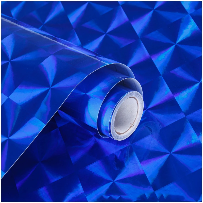 Quick-adhesive  Wallpaper Waterproof Laser Sticker Kindergarten Background DIY Handmade Gold and Silver Paper Flash Wall Sticker