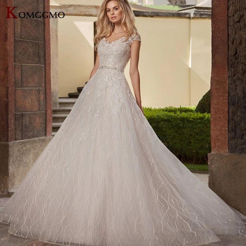 Luxury Cathedral Train Embroidery Appliques Bridal Ball Gown 2023 Hot Sale Off the Shoulder Lace Sweetheart Wedding Dress