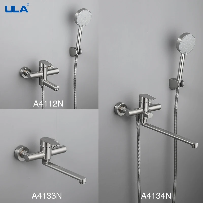 

ULA Bathroom Shower Faucet Mixer Spout Bathtub Mixer Taps Hot Cold Shower Bath Faucet Mixer Spout Shower System Rain Shower Head