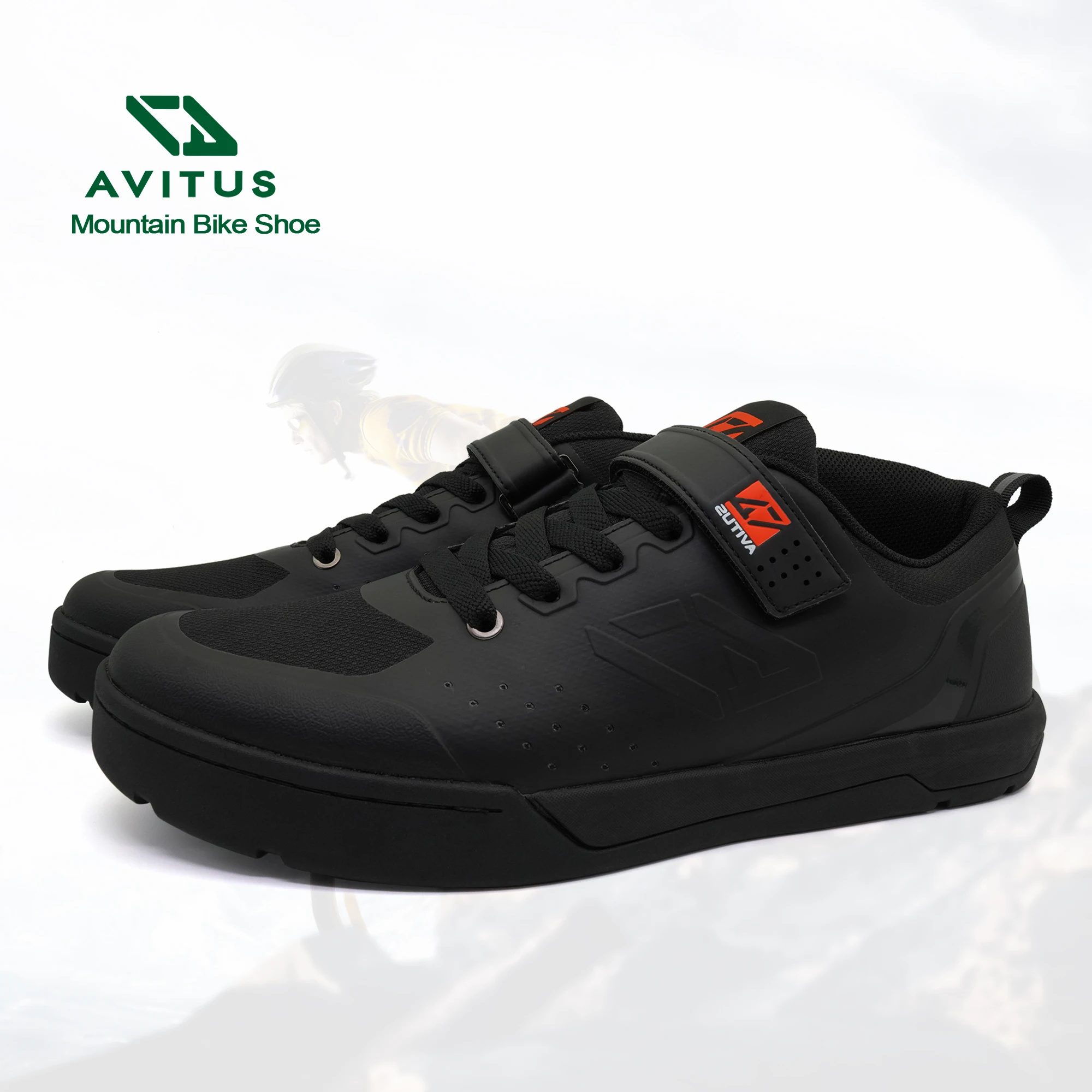 AVITUS Mountain Bike Cycling Shoe Flat Pedal with Rubber Sole  Sneakers For Trail Downhill Enduro Zapatillas MTB Shoes Men