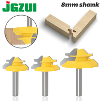 8MM 45 Degree Lock Miter Router Bit Tenon Milling Cutter Woodworking Tool For Wood Tools