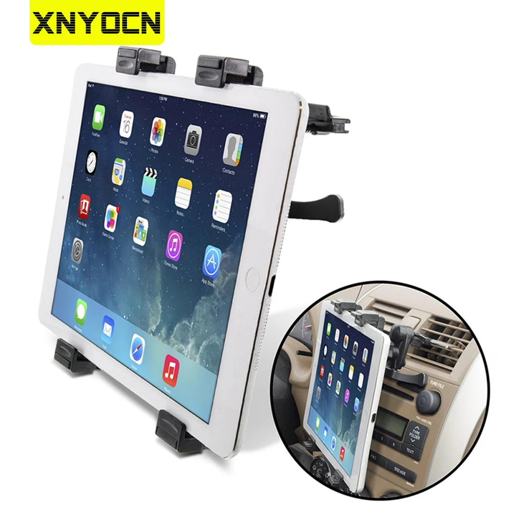 Xnyocn-soporte ajustable Universal para tableta, montaje de ventilación de aire de coche, iPad Air/Mini, Samsung, Xiaomi, 7-11 pulgadas