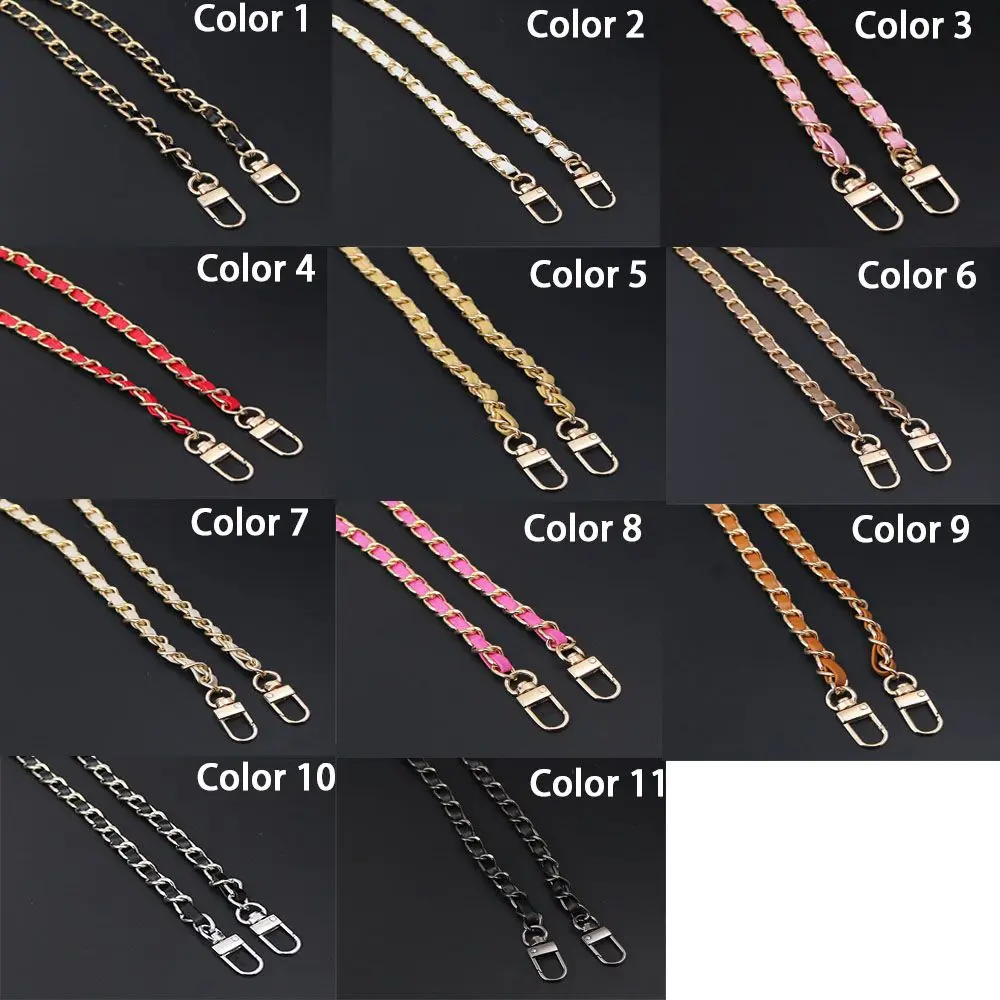 120CM Fashion PU Leather Metal Handbag Chain Adjustable Replaceable Shoulder Bag Straps Crossbody Backpack Belts Accessories