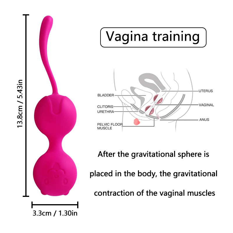 Safety Silicone Vaginal Tighten Trainer Vaginal Exercise Massage Tightening Training Ball Female Kegel Ball Exercise Fun Sex Toy