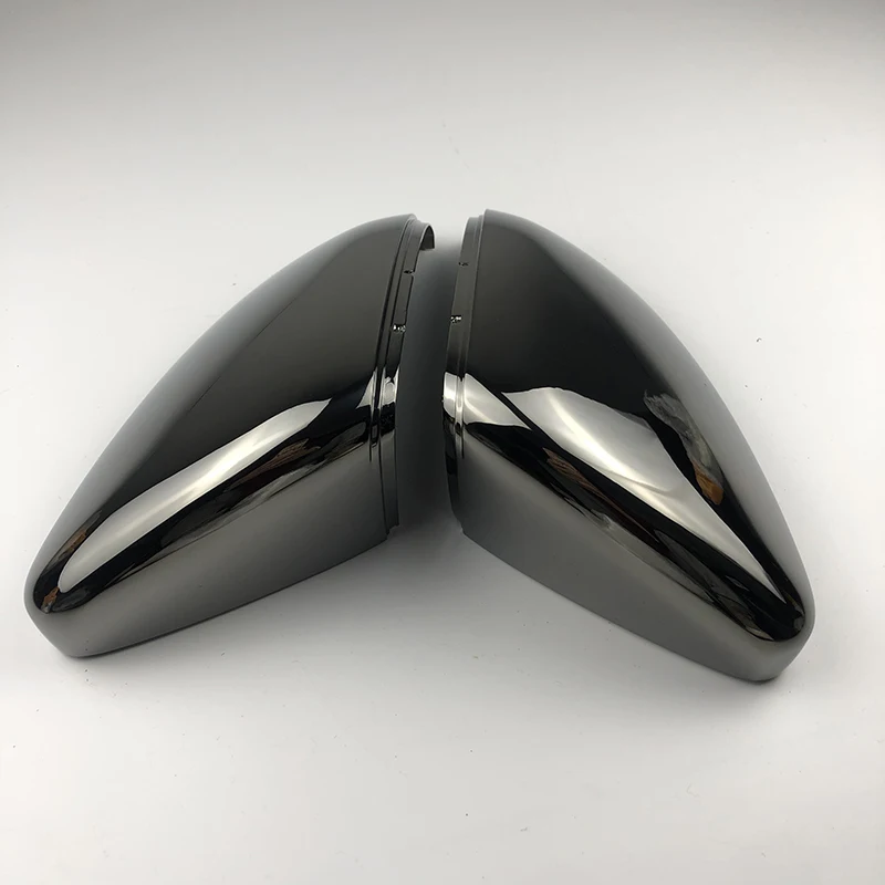 Tungsten steel black Side Mirror Cover For VW Golf 7 R mk7 7.5 gti Golf 6 MK6 Passat B7 CC Scirocco Side Case Door Wing Cap