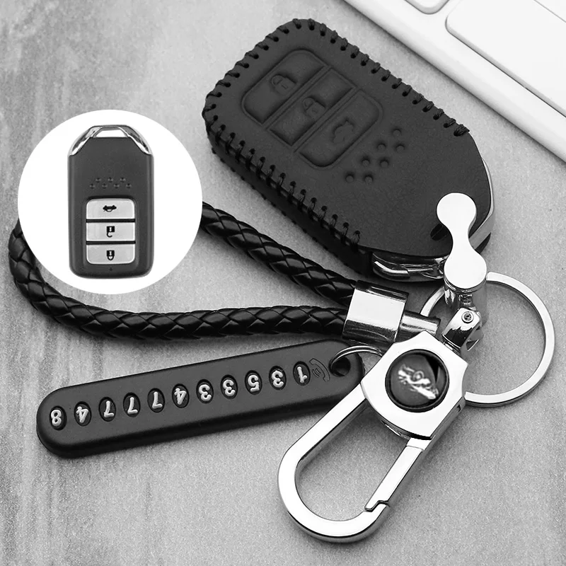 New car remote key fob cover case holder protect for Honda 2016 2017 CRV Pilot Accord Civic Fit Freed keyless entry car styling