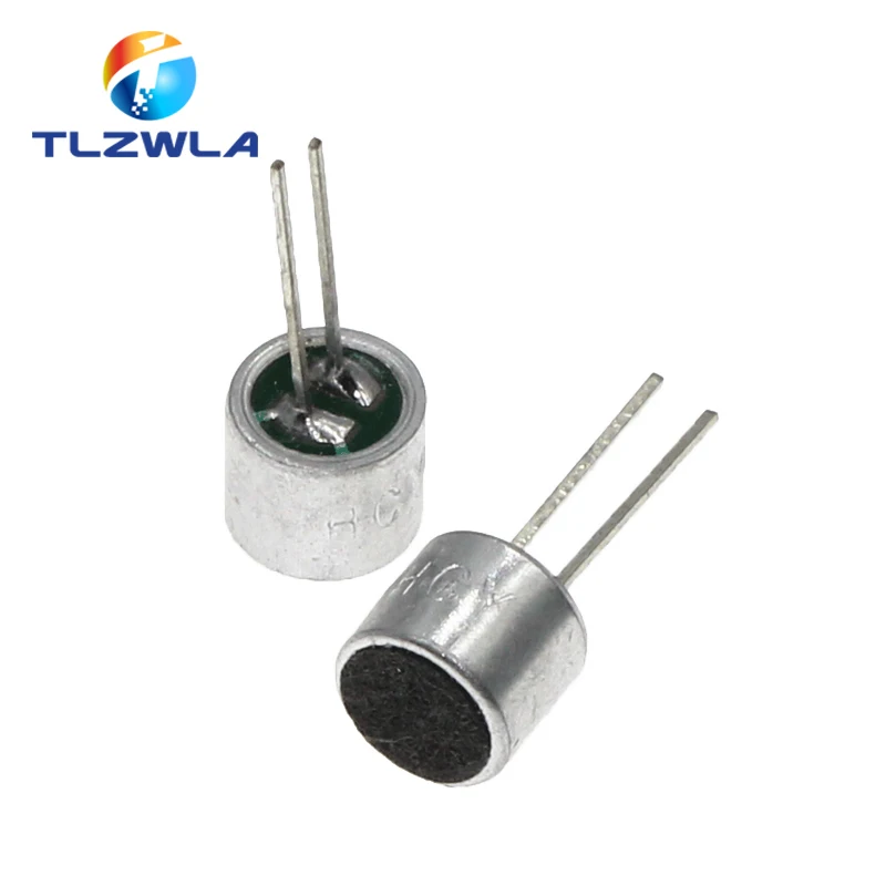 10 sztuk 6*5mm MIC kapsułka skraplacz elektretowy mikrofon Pickup 52DB taśma Pin Mitophone 6050 czułość elektretowa 56-58