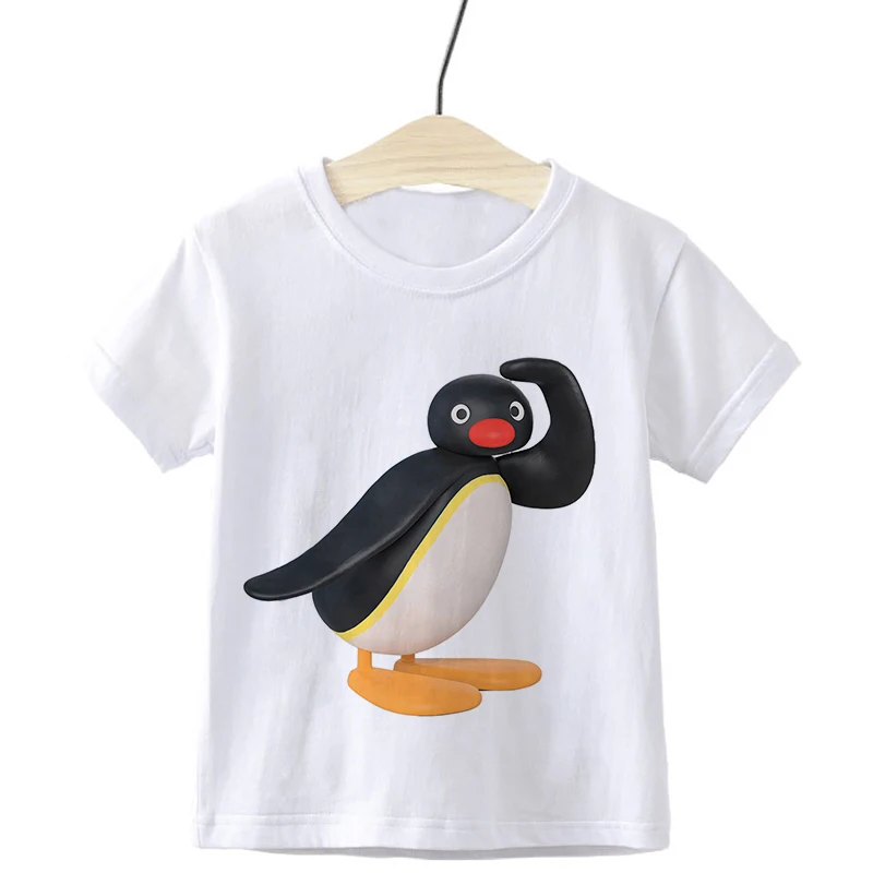 Children's T-Shirt Children For Girl Boy Girls Kids Kid's Shirts Child Baby Toddler Penguin Family Party Tee Tops Clothing Short