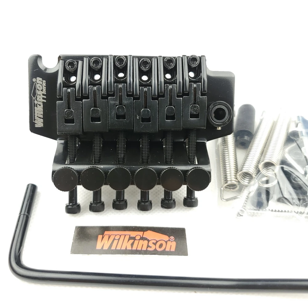 

Wilkinson WODL1 Licensed 6-String Electric Guitar Double Locking Tremolo System Bridge 42mm R2 Nut Black