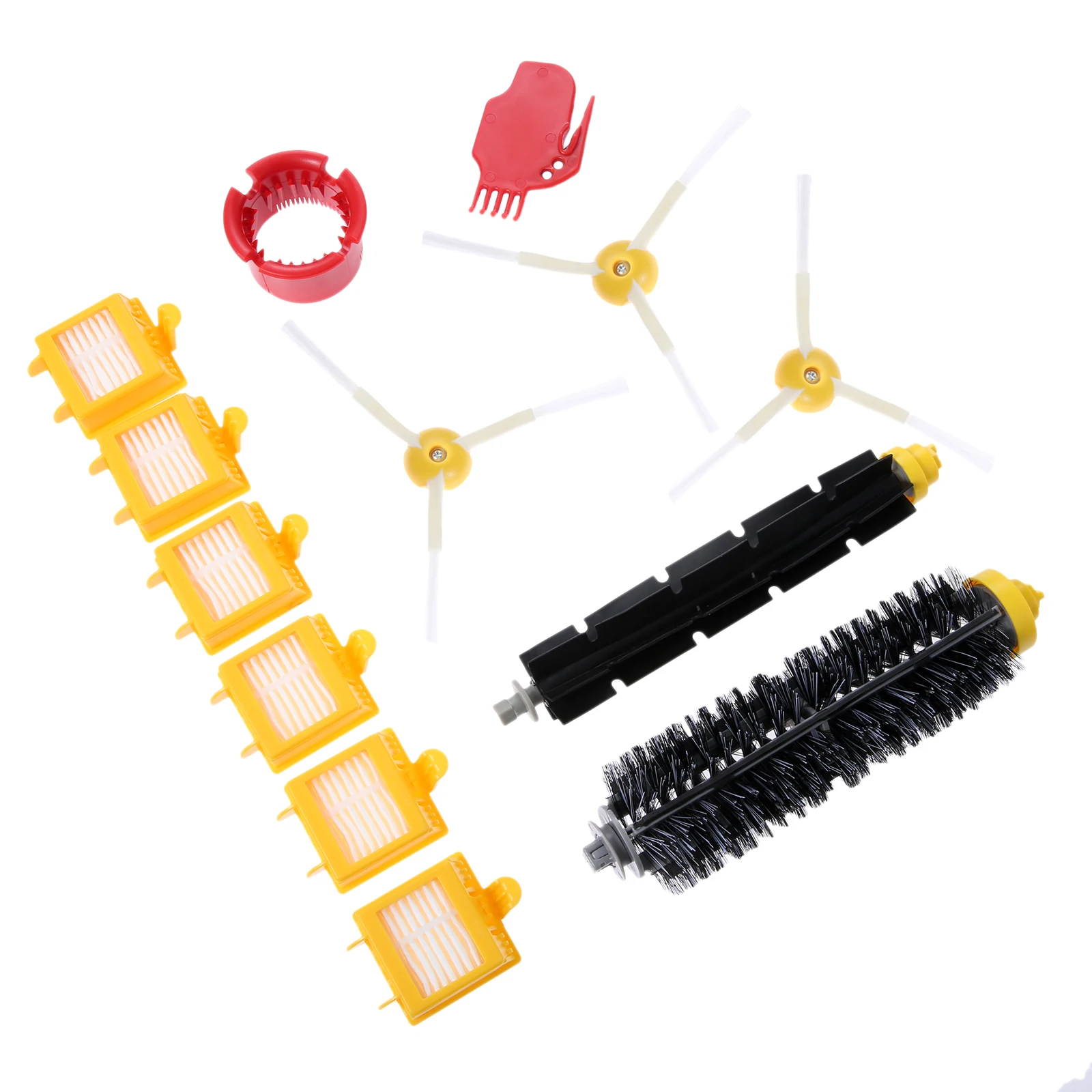 13pcs/set Replacement Part Kit Maintenance Accessory Fits for 600 620 630 650 660 675 690 Vacuum Clean Robot Brush Filter Wheel