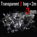 3mm 2 bolsas Transparente