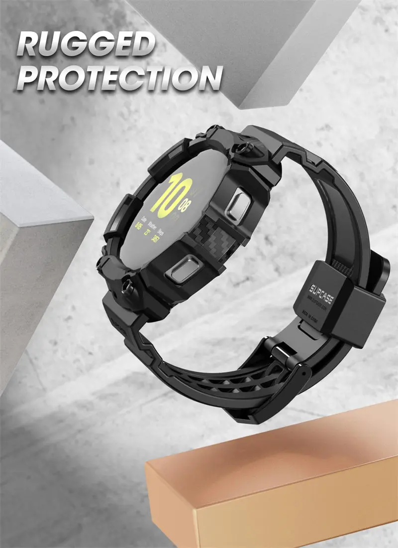 Uhrengehäuse für Galaxy Watch 6/5/4 [44mm] supcase ub pro robuste Schutzhülle mit Armband armbändern – Detail 5