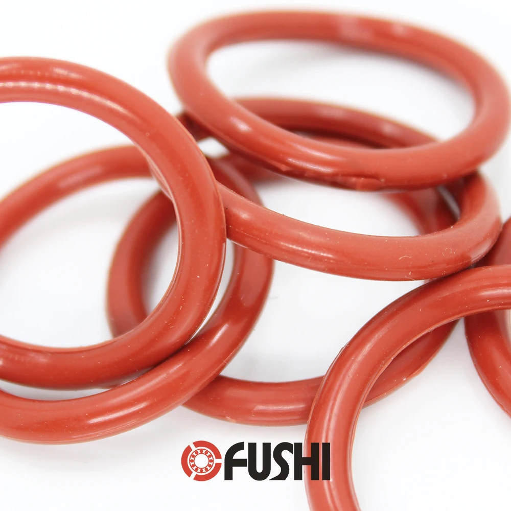 CS3.55mm Silicone O RING ID 30/30.5/31.5/32.5/33.5*3.55 mm 50PCS O-Ring VMQ Gasket seal Thickness 3.55mm ORing White Red Rubber