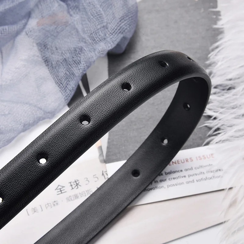 DINISITON Women’s Belt Genuine Leather Ladies Thin Belts For Women Luxury Brand High Quality Female Jeans Strap Fashion