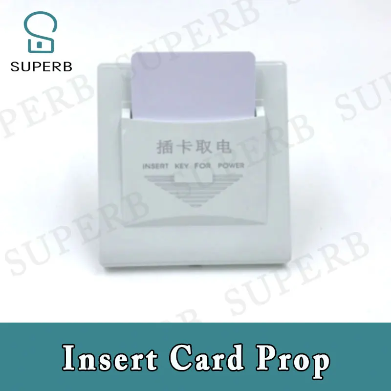 Escape Game Insteekkaart Prop Insert Card Te Ontgrendelen Insert Slot Ic Card Prop Escape Room Game Adverture Spel Puzzel echte Leven